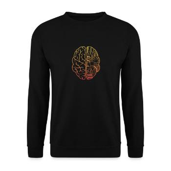 Programmer Coding - Developer Programming Brain - Unisex Sweatshirt - black - Front - Alina (178cm) & Michal (187cm)
