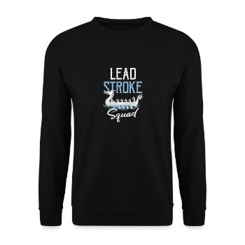 Viking Nordic Dragon Boat - Unisex Sweatshirt - black - Front - Alina (178cm) & Michal (187cm)