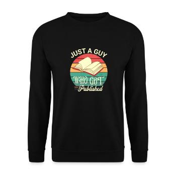 Just Published Author Shirt for Men, Pub Day T Shi - Unisex Sweatshirt - black - Front - Alina (178cm) & Michal (187cm)