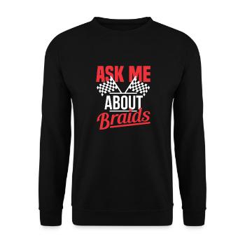Slot Car Racing Car Car Racing - Sweat-shirt Unisexe - noir - Devant - Alina (178cm) & Michal (187cm)