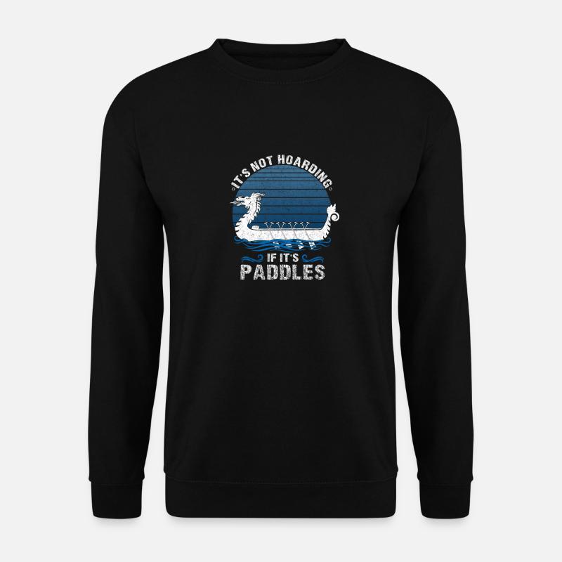 Wikinger nordisch Drachenboot - Unisex Pullover - Schwarz