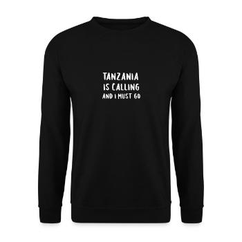La Tanzanie appelle et je dois partir - Sweat-shirt Unisexe - noir - Devant - Alina (178cm) & Michal (187cm)