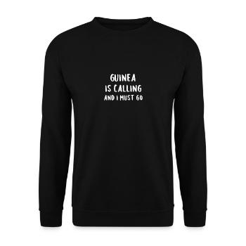 La Guinée appelle et je dois partir - Sweat-shirt Unisexe - noir - Devant - Alina (178cm) & Michal (187cm)