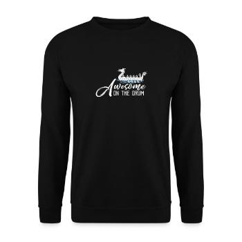 Viking Nordic Dragon Boat - Unisex Sweatshirt - black - Front - Alina (178cm) & Michal (187cm)
