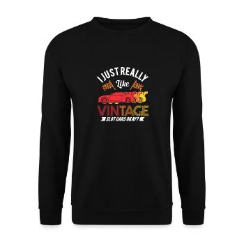 Slot Car Racing Car Car Racing - Sweat-shirt Unisexe - noir - Devant - Alina (178cm) & Michal (187cm)
