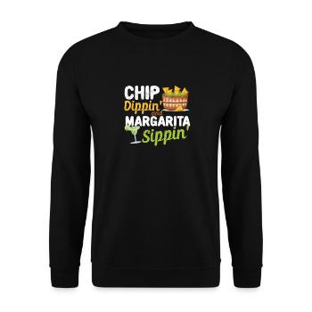 Chip Dippin' et Margarita Sippin Cinco de Mayo - Sweat-shirt Unisexe - noir - Devant - Alina (178cm) & Michal (187cm)