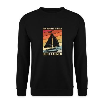 Norddeutschland Flensburger Heimat Lieblingsstadt - Unisex Pullover - Schwarz - Vorne - Alina (178cm) & Michal (187cm)