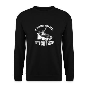Rowing team Rowing sport Rowing club - Unisex Sweatshirt - black - Front - Alina (178cm) & Michal (187cm)