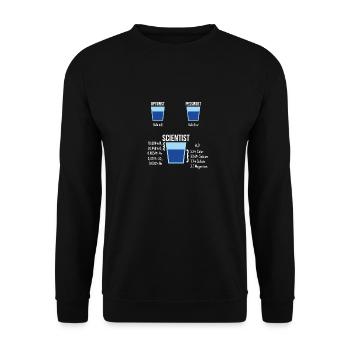 Funny Physics Physicist Science Teacher - Unisex Sweatshirt - black - Front - Alina (178cm) & Michal (187cm)