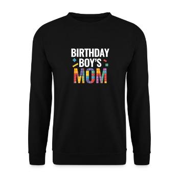 Mère du garçon d’anniversaire Bauklötze - Sweat-shirt Unisexe - noir - Devant - Alina (178cm) & Michal (187cm)