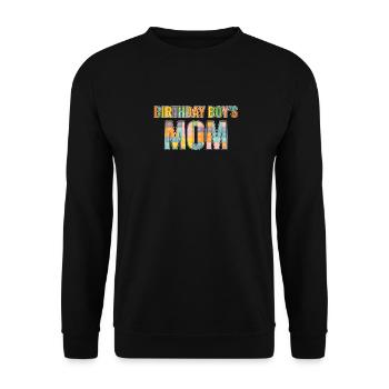 Mère du garçon d’anniversaire Bauklötze - Sweat-shirt Unisexe - noir - Devant - Alina (178cm) & Michal (187cm)
