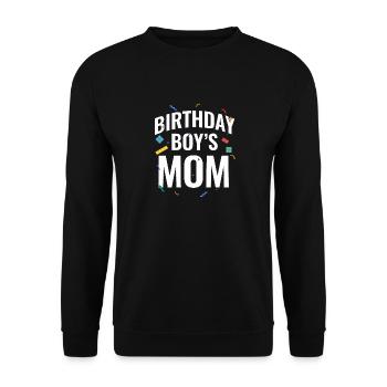 Mère du garçon d’anniversaire Bauklötze - Sweat-shirt Unisexe - noir - Devant - Alina (178cm) & Michal (187cm)