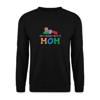 Mère du garçon d’anniversaire Bauklötze - Sweat-shirt Unisexe - noir - Devant - Alina (178cm) & Michal (187cm)