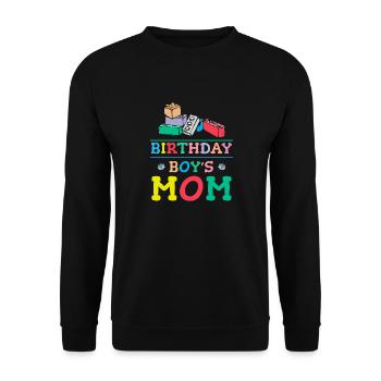 Mère du garçon d’anniversaire Bauklötze - Sweat-shirt Unisexe - noir - Devant - Alina (178cm) & Michal (187cm)