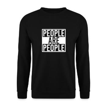 People Are People - Unisex Pullover - Schwarz - Vorne - Alina (178cm) & Michal (187cm)
