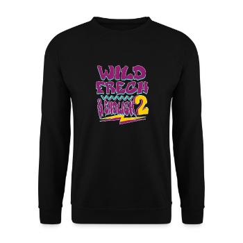 Wild Frech Und Endlich 2 - Unisex Pullover - Schwarz - Vorne - Alina (178cm) & Michal (187cm)