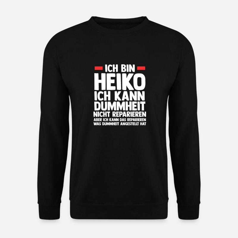 Heiko - Unisex Pullover - Schwarz
