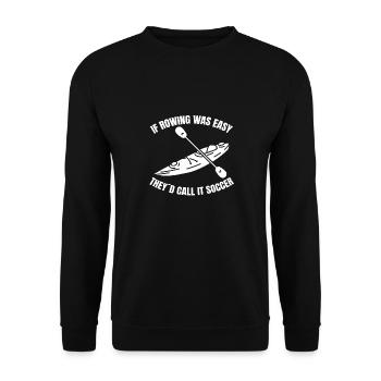 Ruderer Ruderteam Rudersport Rudern Ruderverein - Unisex Pullover - Schwarz - Vorne - Alina (178cm) & Michal (187cm)