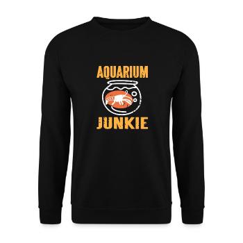 Aquarium Junkie Retro Vintage Pistol Crevette - Sweat-shirt Unisexe - noir - Devant - Alina (178cm) & Michal (187cm)