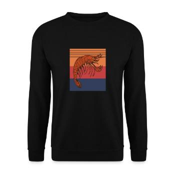 Retro Vintage Pistol Shrimp Collector Designs - Sweat-shirt Unisexe - noir - Devant - Alina (178cm) & Michal (187cm)