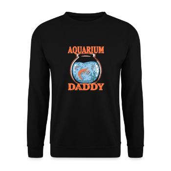 Aquarium DADDY Retro Vintage Pistol Shrimp T-Shirt - Sweat-shirt Unisexe - noir - Devant - Alina (178cm) & Michal (187cm)
