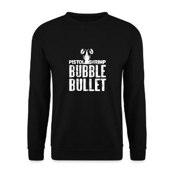 Pistolet Crevettes Bulle Bullet Vintage Collector - Sweat-shirt Unisexe - noir - Devant - Alina (178cm) & Michal (187cm)