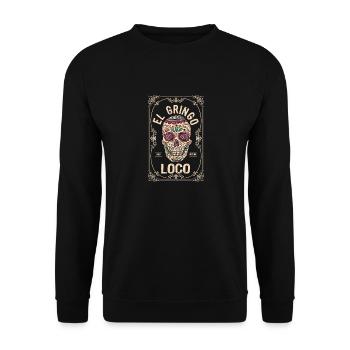 El Gringo Loco Bad Hombre Funny Cinco de Mayo - Sweat-shirt Unisexe - noir - Devant - Alina (178cm) & Michal (187cm)