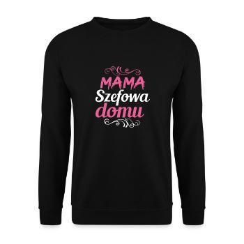 Polnischer Spruch Mama Geschenk Polska Szejowa - Unisex Pullover - Schwarz - Vorne - Alina (178cm) & Michal (187cm)