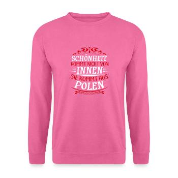 Beziehung Polnische Freundin Polin Polska Frauen - Unisex Pullover - Pink - Vorne