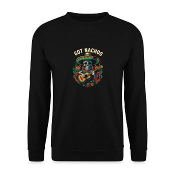 Got Nachos Nacho Amateur de cuisine mexicain moyen Foodie - Sweat-shirt Unisexe - noir - Devant - Alina (178cm) & Michal (187cm)