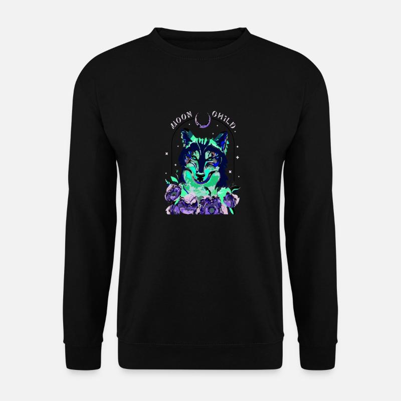 Wolf - Unisex Sweatshirt - black