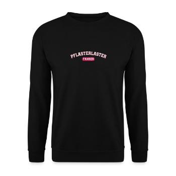 Pflasterlaster Rettungswagen Sanitäter Geschenk - Unisex Pullover - Schwarz - Vorne - Alina (178cm) & Michal (187cm)