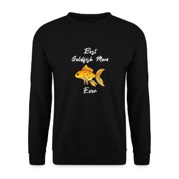 Bol à nouilles Ramen Goldfish Mom Aquarium - Sweat-shirt Unisexe - noir - Devant - Alina (178cm) & Michal (187cm)