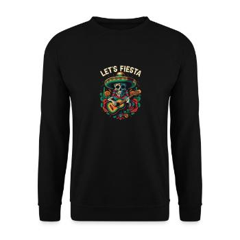 Let's Fiesta Cinco De Mayo Mexican Pride Mexico - Unisex Pullover - Schwarz - Vorne - Alina (178cm) & Michal (187cm)