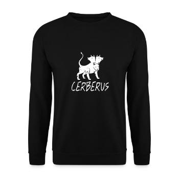 Cerberus Retro Vintage Greek Mythology Designs - Unisex Sweatshirt - black - Front - Alina (178cm) & Michal (187cm)