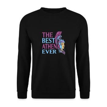 La meilleure mythologie grecque drôle d’Athéna jamais été rétro - Sweat-shirt Unisexe - noir - Devant - Alina (178cm) & Michal (187cm)