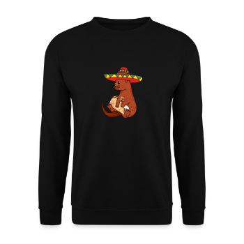 Limace mexicaine Sombrero Taco Cinco De Mayo - Sweat-shirt Unisexe - noir - Devant - Alina (178cm) & Michal (187cm)