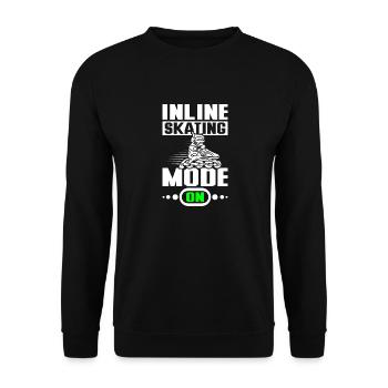 Mode patin à roues alignées activé - Sweat-shirt Unisexe - noir - Devant - Alina (178cm) & Michal (187cm)