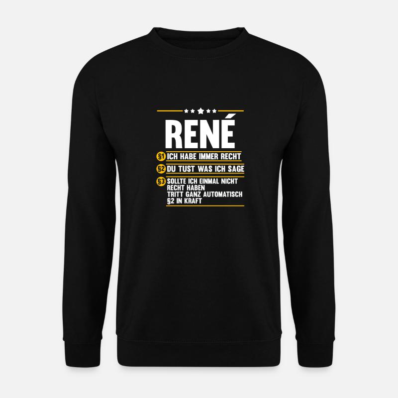 Rene - Unisex Sweatshirt - black