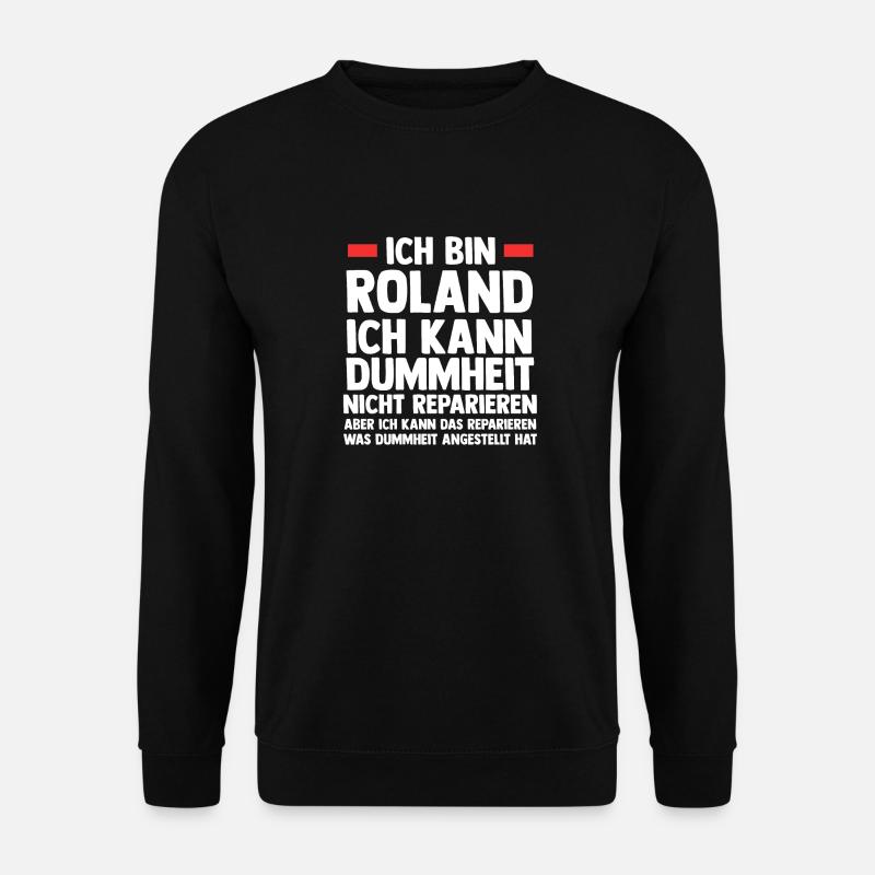 Roland - Unisex Pullover - Schwarz