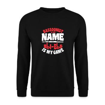 Bassoon player bassoonist bassoon - Unisex Sweatshirt - black - Front - Alina (178cm) & Michal (187cm)