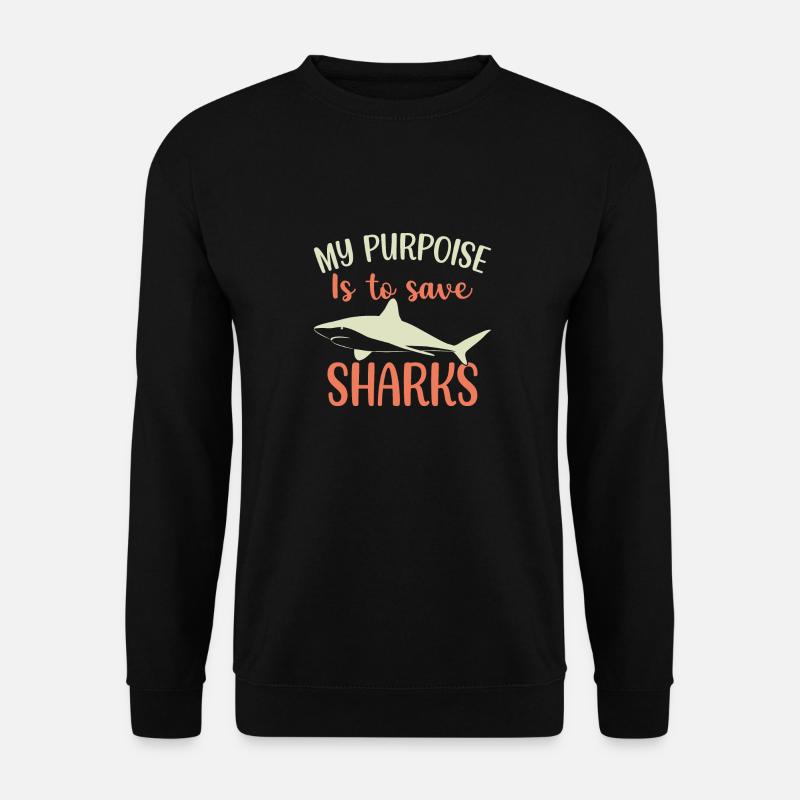 Requins Requins plongeurs Requin - Sweat-shirt Unisexe - noir