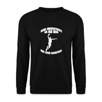 Équipe de basket-ball Joueur de basket-ball Basket-ball - Sweat-shirt Unisexe - noir - Devant - Alina (178cm) & Michal (187cm)