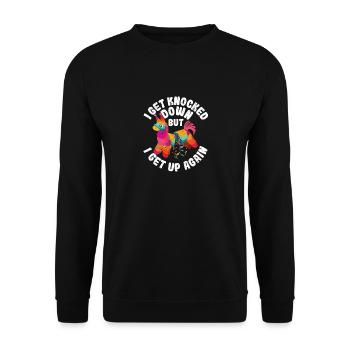 Cinco De Mayo I Get Knocked Down But I Get Up - Unisex Sweatshirt - black - Front - Alina (178cm) & Michal (187cm)