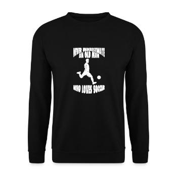 Joueur de football Équipe de football Conception de football - Sweat-shirt Unisexe - noir - Devant - Alina (178cm) & Michal (187cm)