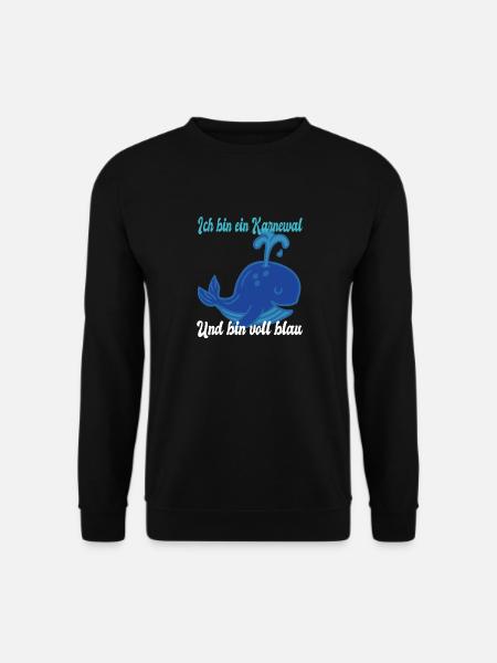 Blauer Karneval Wal - Unisex Pullover - Schwarz
