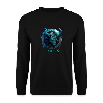Nehmen Sie Ihre Stieridentität an: Taurus Pride Zodiac - Unisex Pullover - Schwarz - Vorne - Alina (178cm) & Michal (187cm)