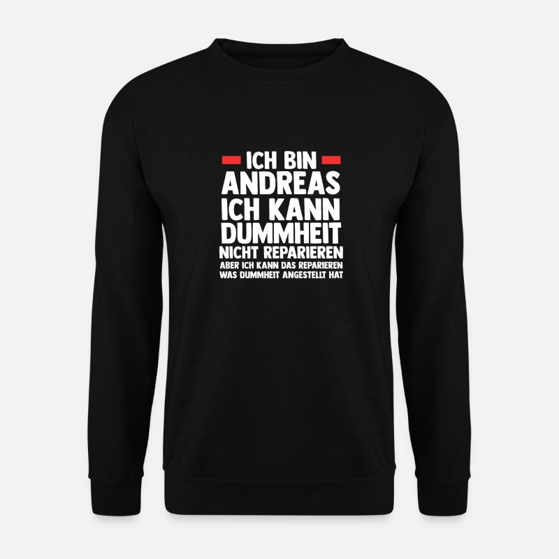 Andreas - Unisex Pullover - Schwarz