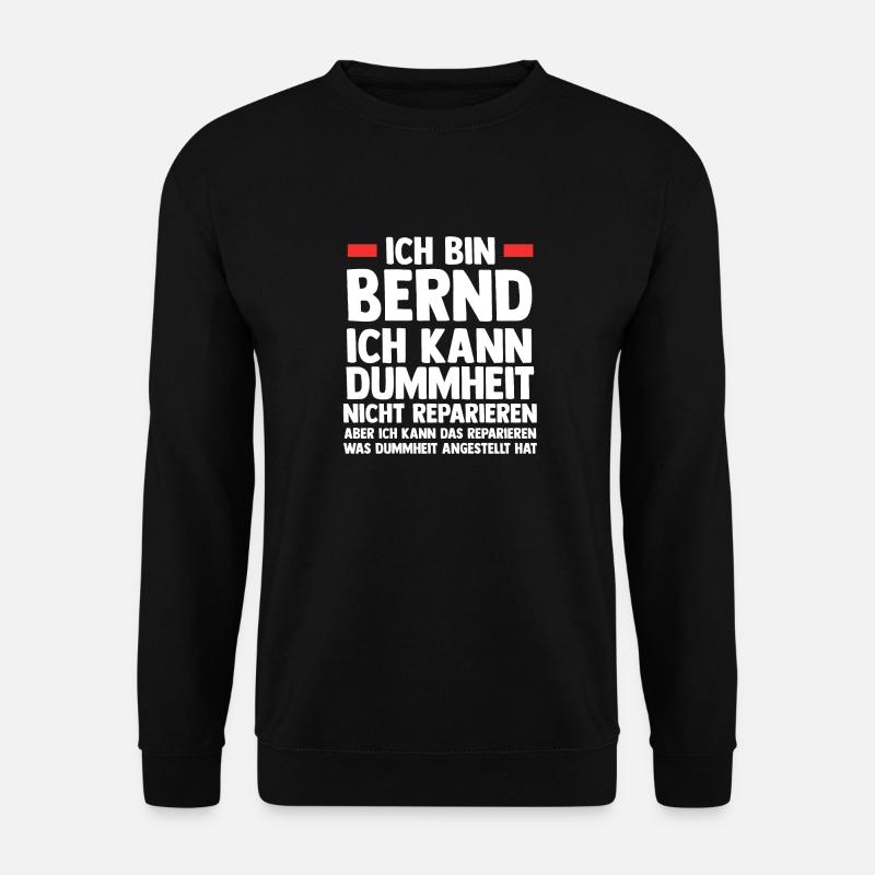 Bernd - Unisex Pullover - Schwarz