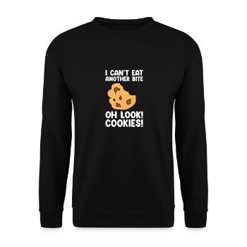 Cookies Apparel Baker Cookie Lover - Unisex Sweatshirt - black - Front - Alina (178cm) & Michal (187cm)